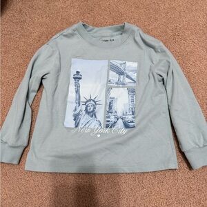 Abercrombie Kids Gray New York City Long Sleeve Tee